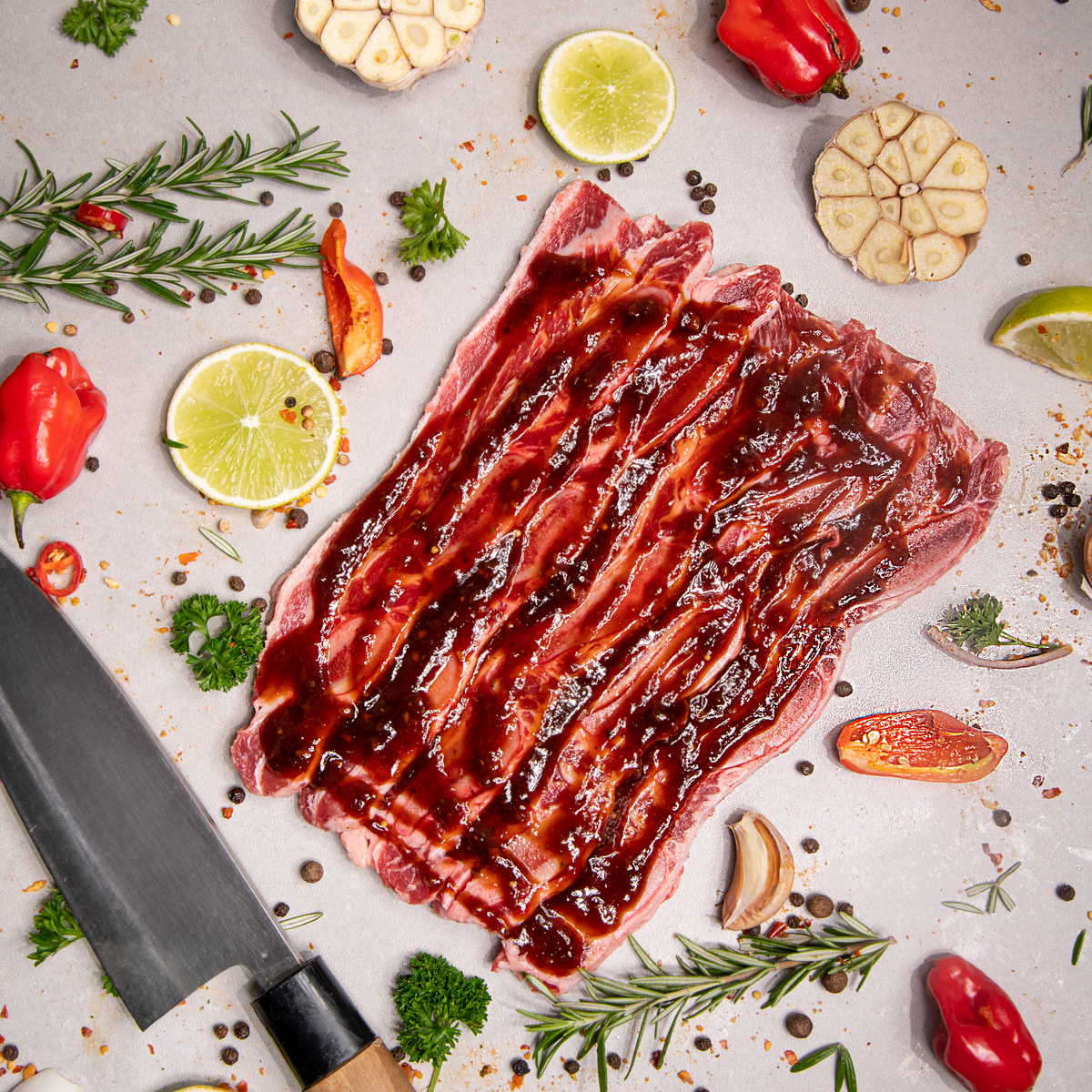 Thin - Cut ASADO Beef Short Ribs (w/SPECIAL RIB SAUCE) – The Butcher ...